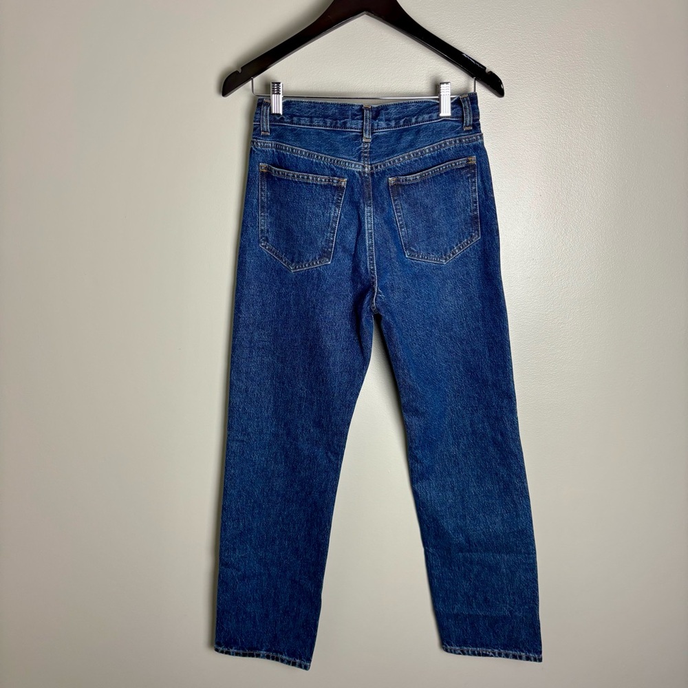 NEW Madewell The Longline Straight Leg Deep Wash McKinney Wash Jeans Size 25 - Picture 10 of 15